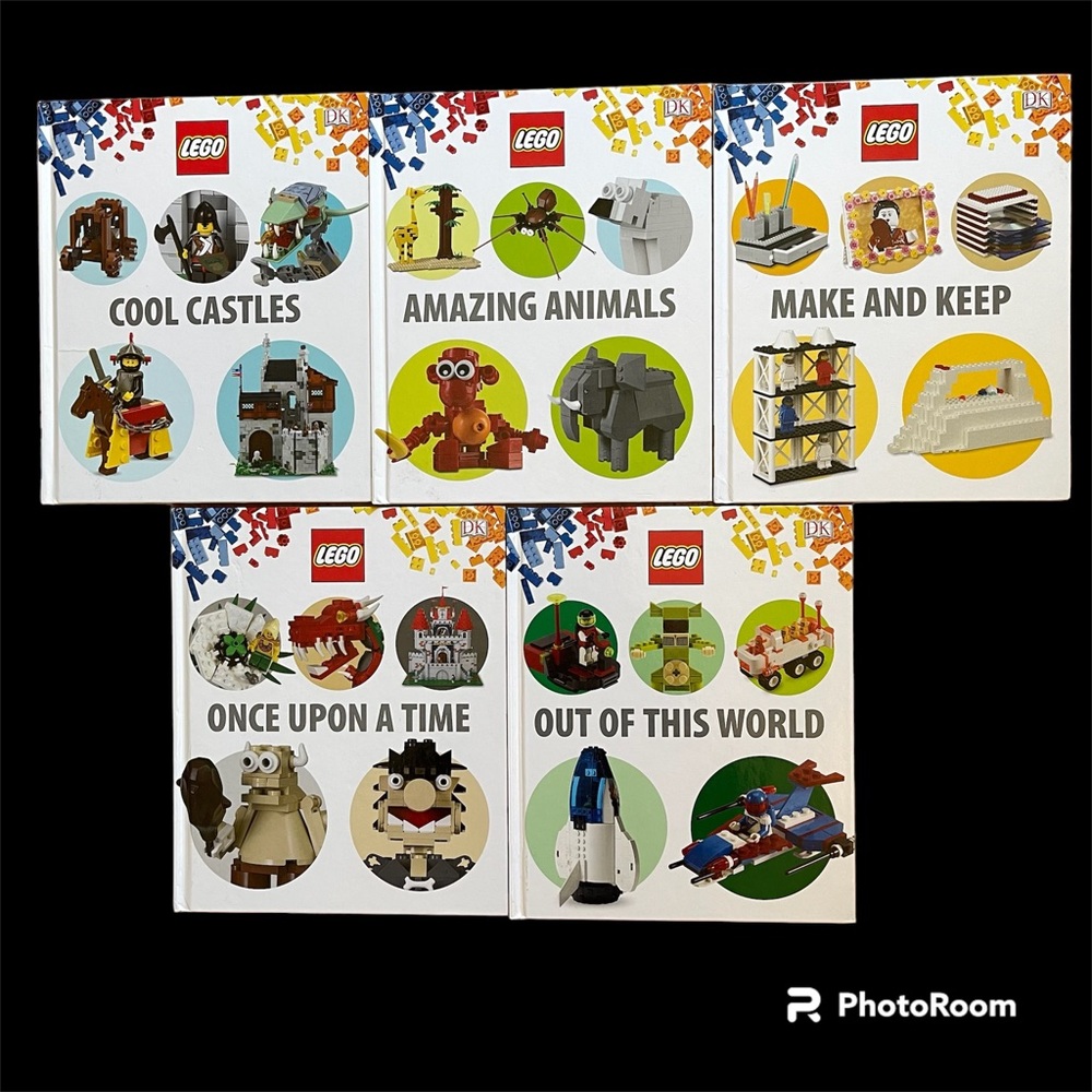 Lot of 5 DK Lego Building Ideas Books - Hardback